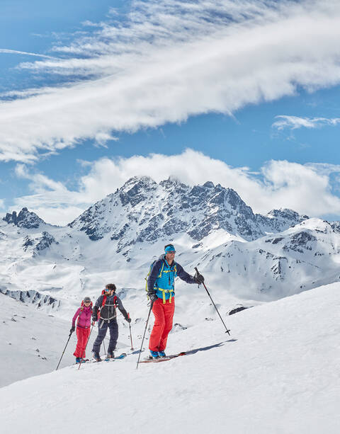 Diversity of ski tours Touring in Ischgl
